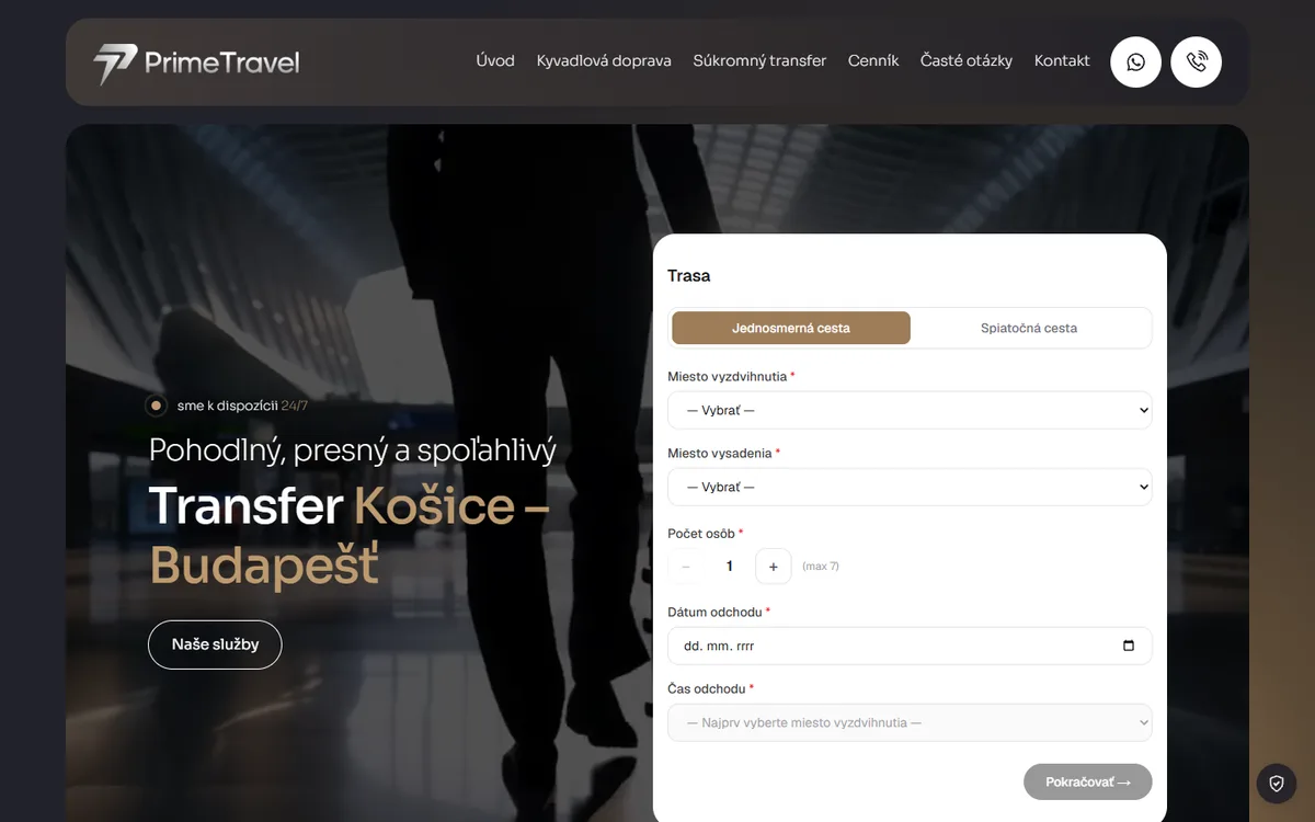 PrimeTravel: zrýchlenie webu a SEO pre transfery z Košíc